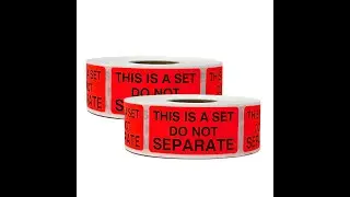 Multi-pack labels is a must - Check out This is a Set Do Not Separate shipping labels