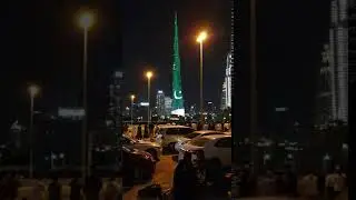Pakistani Flag on Burj Khalifa New Year 2021
