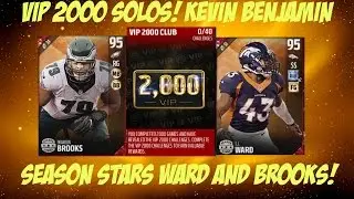 VIP 2000 SOLOS! SEASON STARS TJ WARD AND BRANDON BROOKS! | MADDEN 17 ULTIMATE TEAM