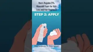 Men's Rogaine 5% Minoxidil Foam for Hair Loss and Hair Regrowth