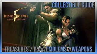 Resident Evil 5 - Treasures / BSAA Emblems / Weapons - Collectible Guide