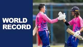 Japan Cricket World Record! Partnership of 258 vs China
