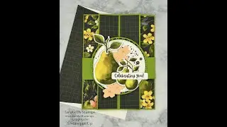 Stampin' Up Painterly Pear Gategold Card by Tarabeth Stamps