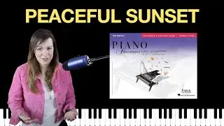 Peaceful Sunset (Piano Adventures Primer Technique Book)