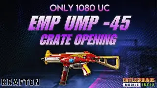 EMP UMP45 crate Opening 💥 1080 UC mein hi Open | Luckiest ever Crate Opening