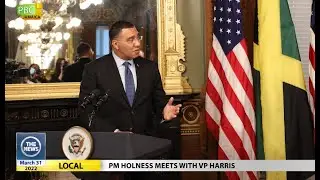 Prime Minister Holness Meets VP And Shares Plan For Jamaica
