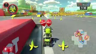 Mario kart, why did I get a green shell
