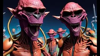 Alien Selfies 1 - as imagined by an Artificial Intelligence (AI)