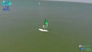 PANORAMIC AERIAL VIDEO OF RIVER IN SUMMER WINDSURFING EXTREME SPORTS#videoudara#videodrone#mavic2pro