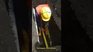 Pemasangan Pipa PE Jaringan Gas Rumah Tangga