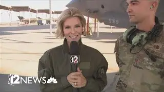 Emma Jade chats with crew chief at Luke Air Force Base | In the Loop