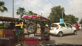 Driving in India - Jail Road Janakpuri to Pacific Mall Subhash Nagar - New Delhi