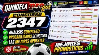 #PROGOL 2347 | PREDICTIONS, ODDS AND FULL ANALYSIS OF THE POOL