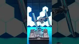 How to do Tie Fighter Star Wars model with Death Star Stand #shorts #starwars #star #ship
