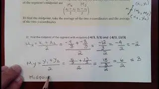MAC1105 Sect 2.8 Distance, Midpoint, Equation of a Circle & Graphing Circles GoFormative