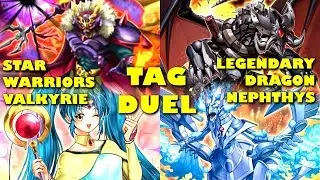 Real Life Yugioh TAGS - STAR WARRIOR VALKYRIE vs LEGENDARY DRAGON NEPHTHYS | Scrub League
