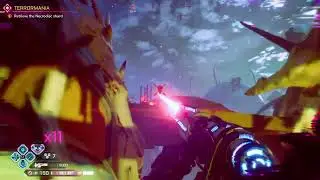 RAGE2 Smashing Hellspring Bonetower with Feltrite Laser