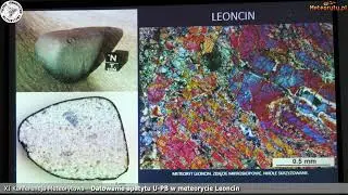 XI Konferencja Meteorytowa (3) Datowanie apatytu U-PB w meteorycie Leoncin