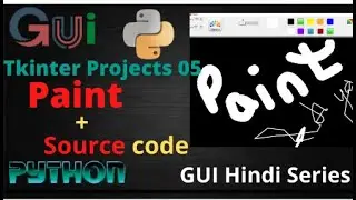How to make Paint in tkinter using python || Python Programming || GUI Hindi Series.