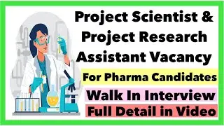 Project Scientist & Project Research Assistant Vacancies at ICMR || Walk In Interview || Apply