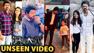 UNSEEN : Thalapathy Vijay Beast Shooting Spot-டில் செய்த லூட்டிகள்😍 | Vijay Dance With Nelson's Son
