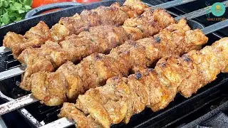 Turkish Chicken Kebab Recipe In a Cast Iron Grill Pan (Without Grill & Oven) | Urdu, Hindi
