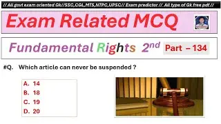 Fundamental Rights 2nd part//Polity//Indian constitution//SSC CGL MTS NTPC//Exam predictor//