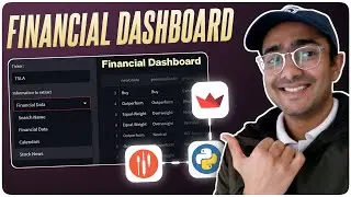 How to build Financial Dashboard using Streamlit & EODHD Python API 🔴