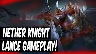 Vainglory | NETHER KNIGHT LANCE GAMEPLAY!! New Lance Skin Gameplay Vs Bots!