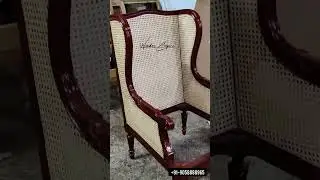 Wing Chair #classicfurniture #luxurylifestyle #premiumquality #shortvideo #trending #furniture #wcw