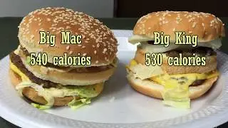 BIG MAC vs BIG KING - comparison in 2015