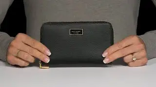 Kate Spade New York Katy Textured Leather Medium Zip Around Wallet SKU: 9927014