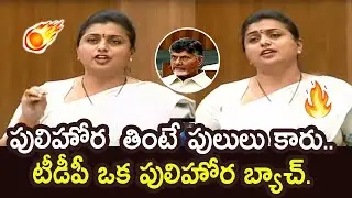 MLA Roja Satirical Comments on TDP Leaders in AP Assembly | MLA Roja Latest || YS Jagan