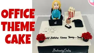 Office theme cake tutorial || Bakemycakes
