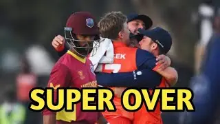 What a WIN for NETHERLANDS || LOGAN VAN BEEK in the Super OVER against West Indies || CWC2023