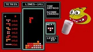 NES Tetris - 150 Lines on Killscreen (Former World Record)