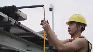 autonomous solar panel clean robot, Kwunphi company#solarcleaning