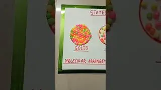 molecular arrangement in solid liquid gas #####