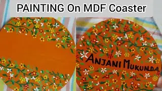 DIY MDF COASTER || MDF Coaster Painting || How to paint and seal MDF Coasters||MDF Coaster
