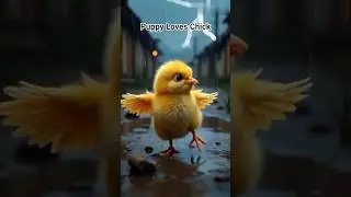 puppy loves chick 🐥 #shorts #emotinalstory #puppy #viralshorts #inspiration #animals