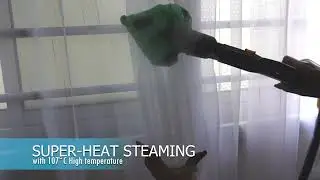 Steam cleaning curtain