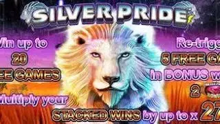 Silver pride slot machine nice bonus wins on low bet and high bet  at Lucky Eagle Casino￼