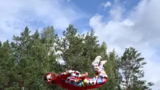Stunts in AERODIUM Sigulda open air wind tunnel
