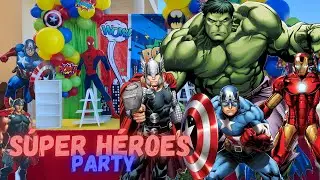 Fiesta de S&uacute;per H&eacute;roes a tu hijo le encantar&aacute; | Decoraci&oacute;n de fiestas | Avengers |S&uacute;per H&eacute;roes Party