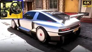 2022 Hyundai N Vision 74 | Forza Horizon 5 Drift & Speed Build | Steering Wheel Gameplay