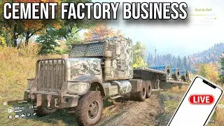 LIVE 🔴 | SNOWRUNNER | CEMENT FACTORY | TRANSPORT CEMENT  #livestreams #shorts #gaming