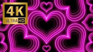 Pink Heart Screen | Pink Heart Nightlight | Pink Neon | 10 Hour Video #pinkheart #pinknightlight