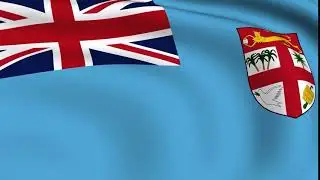 Fiji - Flying Flag Looped Video Background
