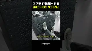 기구로 진행하는 런지, 원레그 시티드 레그프레스 #운동 #원레그
