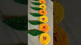 Woolen fur toran #diy #dussehra #furmate #handmade #woolencraft #rangolipatterns #trending #toran